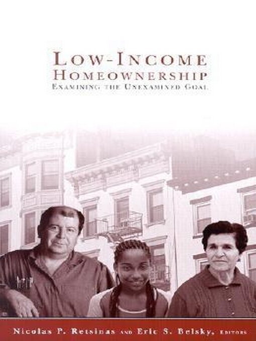 Title details for Low-Income Homeownership by Nicolas P. Retsinas - Available